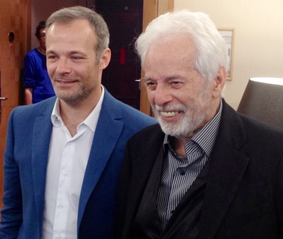 Brontis y Alejandro Jodorowsky, en Cannes 2013.